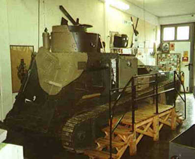 Stridsvagn m/21-29 at the Swedish armour museum in Axvall